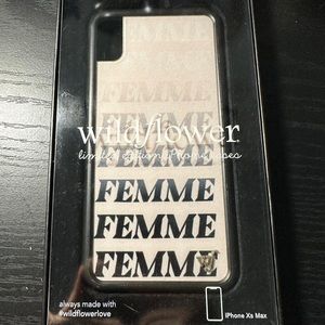 Wildflower “femme” phone case Amanda Steel collab with the original packaging